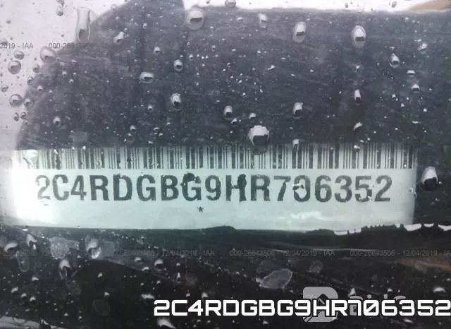 2C4RDGBG9HR706352 фото 9