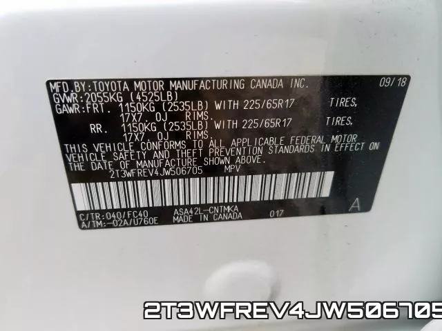 2T3WFREV4JW506705 фото 2