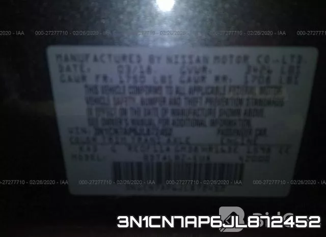3N1CN7AP6JL872452 фото 9
