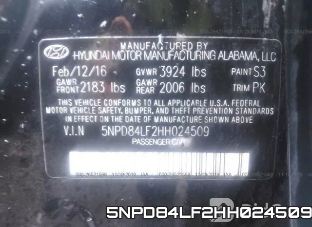 5NPD84LF2HH024509 фото 6