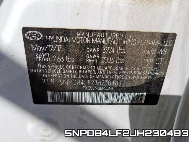 5NPD84LF2JH230483 фото 2