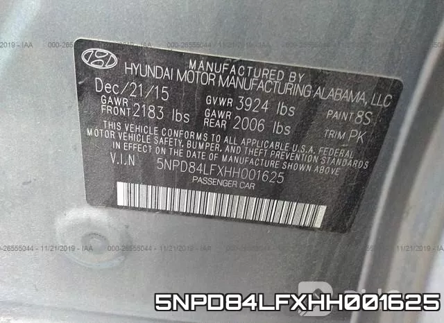 5NPD84LFXHH001625 фото 8