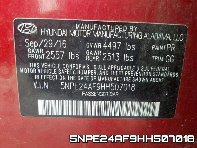 5NPE24AF9HH507018 фото 2