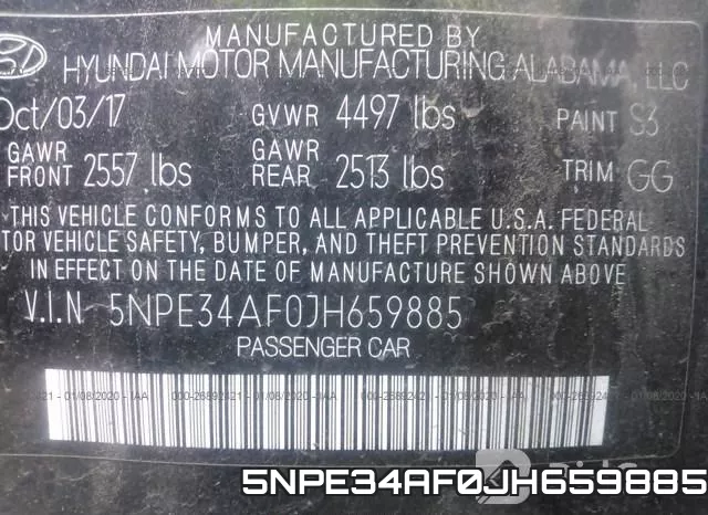 5NPE34AF0JH659885 фото 7