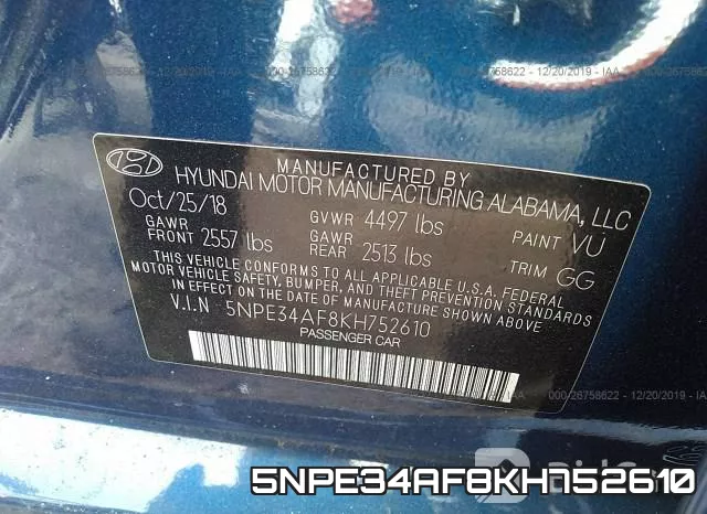 5NPE34AF8KH752610 фото 8