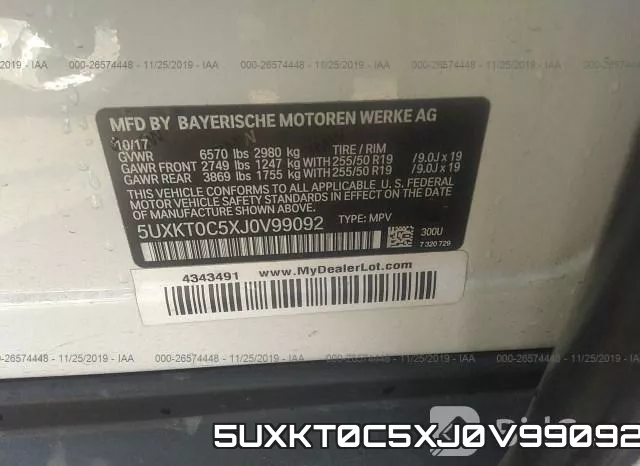 5UXKT0C5XJ0V99092 фото 10