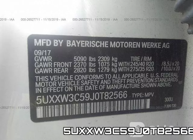 5UXXW3C59J0T82566 фото 8