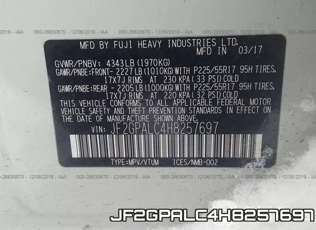 JF2GPALC4H8257697 фото 7
