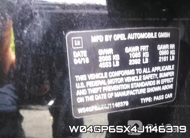 W04GP6SX4J1146379 фото 9