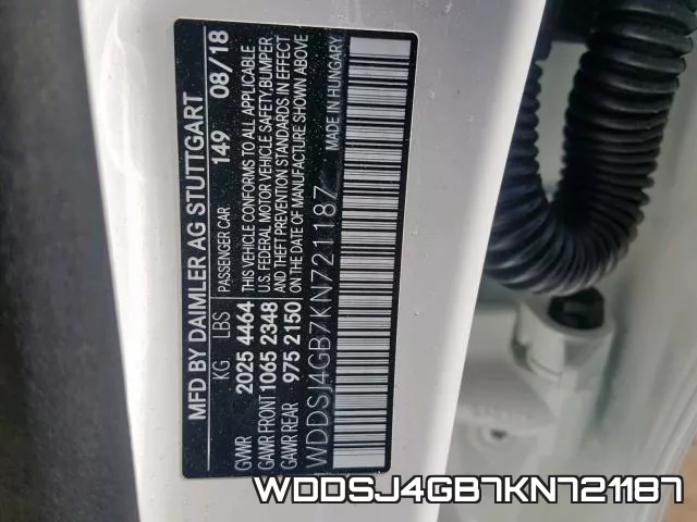 WDDSJ4GB7KN721187 фото 2