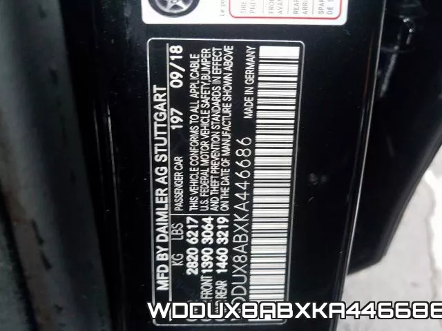 WDDUX8ABXKA446686 фото 2