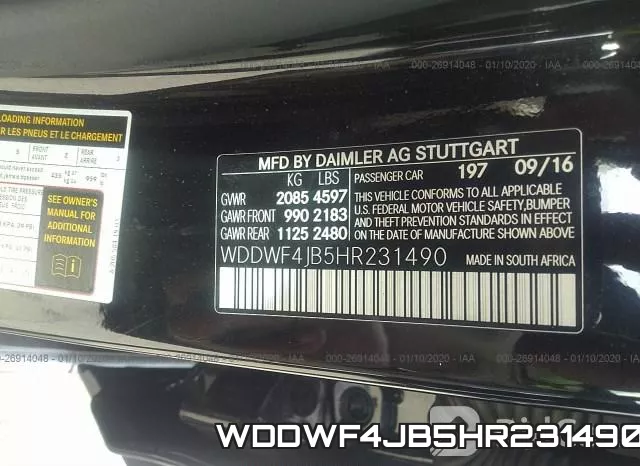 WDDWF4JB5HR231490 фото 6