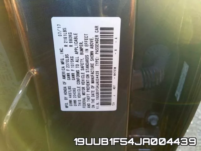 19UUB1F54JA004439 фото 2