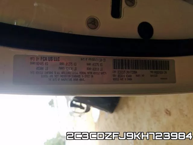 2C3CDZFJ9KH723984 фото 2