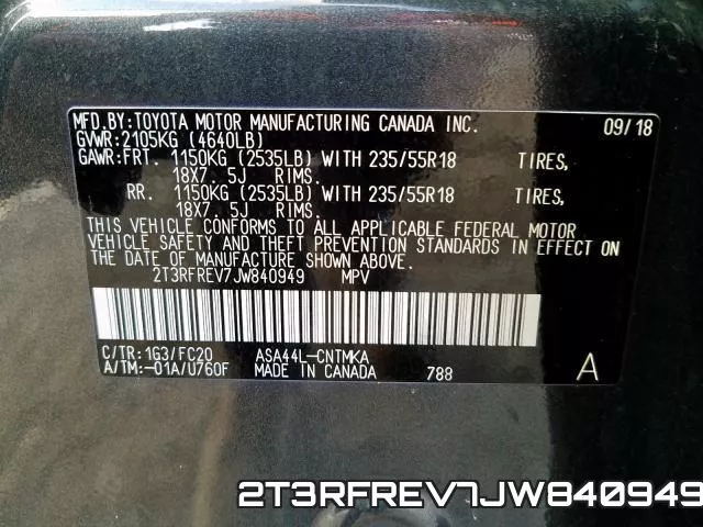 2T3RFREV7JW840949 фото 2