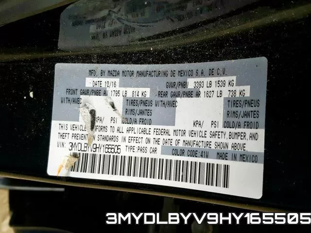 3MYDLBYV9HY165505 фото 2