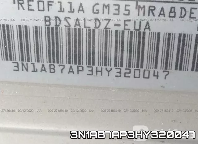 3N1AB7AP3HY320047 фото 8