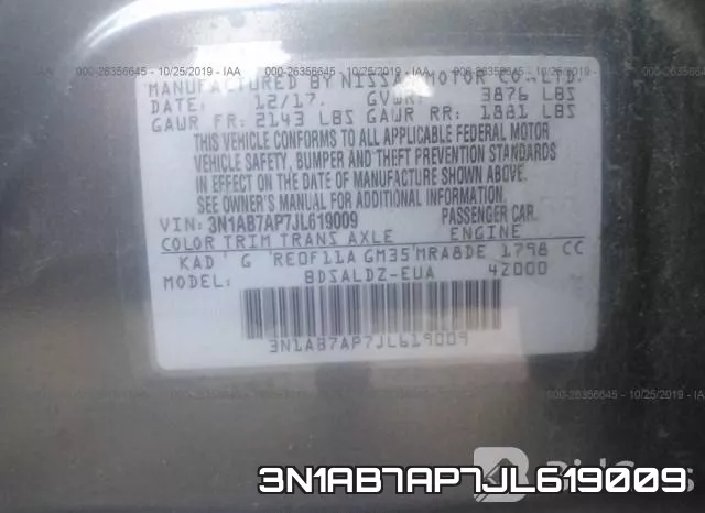 3N1AB7AP7JL619009 фото 6