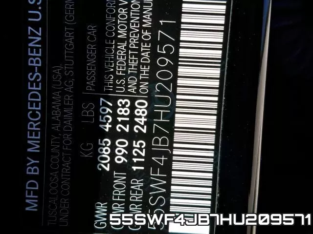 55SWF4JB7HU209571 фото 2