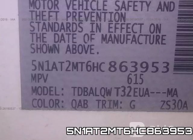 5N1AT2MT6HC863953 фото 5