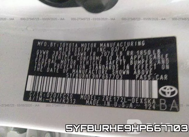 5YFBURHE9HP667703 фото 8