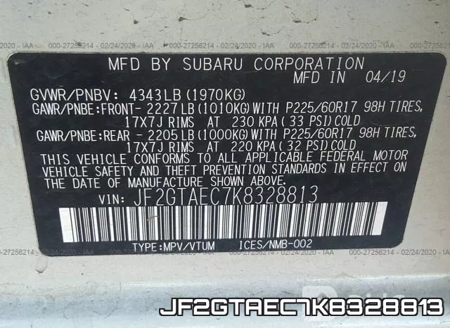 JF2GTAEC7K8328813 фото 7
