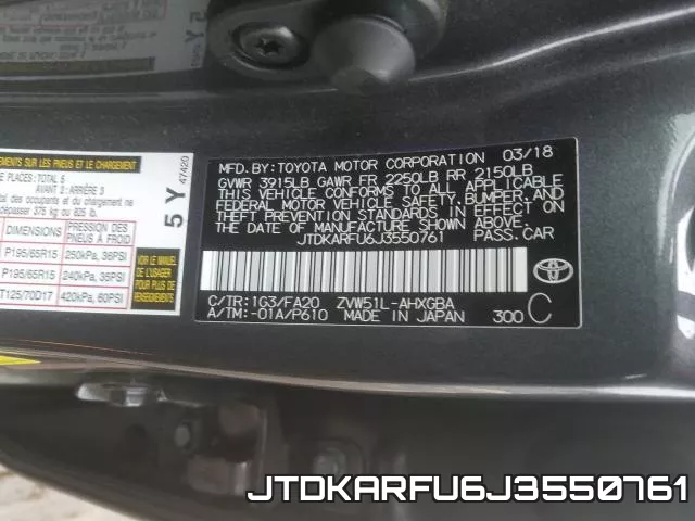 JTDKARFU6J3550761 фото 2