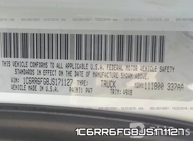 1C6RR6FG8JS171127 фото 10
