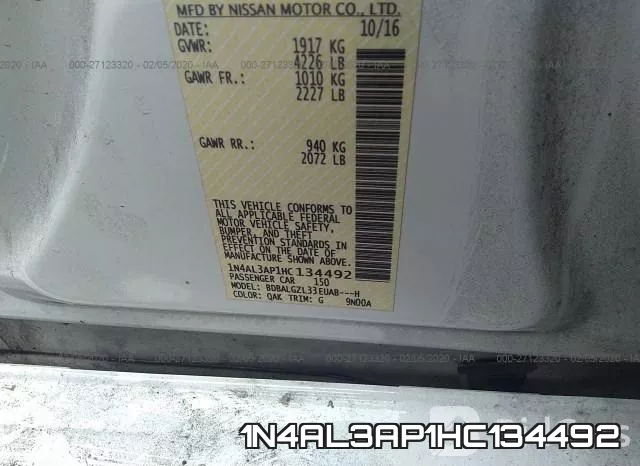 1N4AL3AP1HC134492 фото 7
