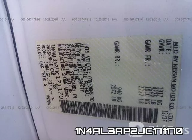 1N4AL3AP2JC171170 фото 6
