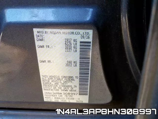 1N4AL3AP8HN308997 фото 2