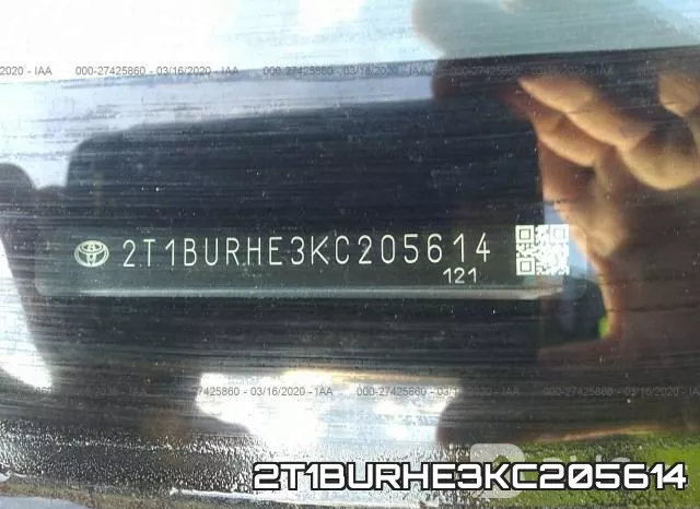 2T1BURHE3KC205614 фото 7
