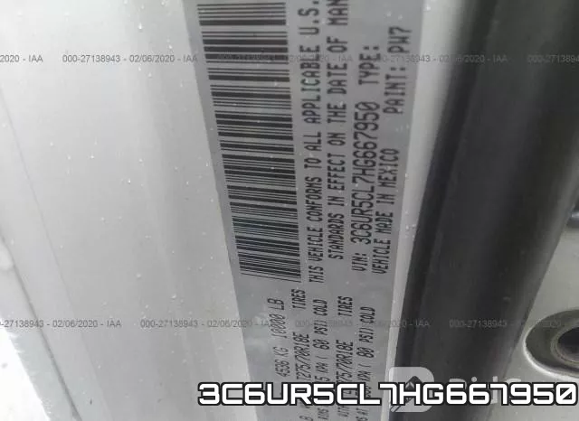 3C6UR5CL7HG667950 фото 6