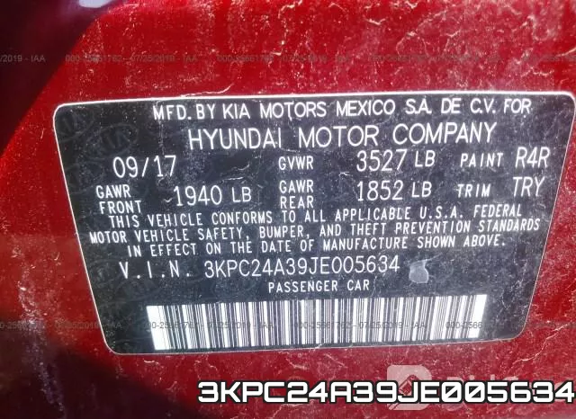 3KPC24A39JE005634 фото 7