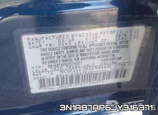 3N1AB7AP6JY316371 фото 8