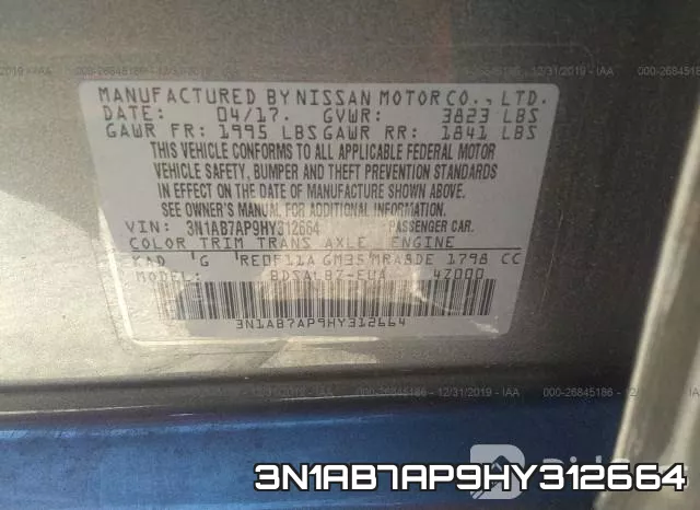 3N1AB7AP9HY312664 фото 8
