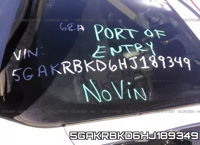 5GAKRBKD6HJ189349 фото 7
