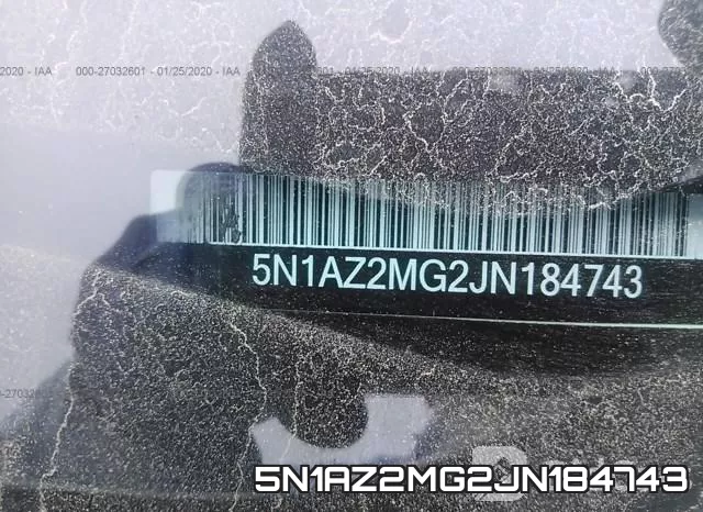 5N1AZ2MG2JN184743 фото 7