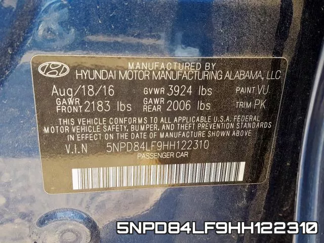 5NPD84LF9HH122310 фото 2