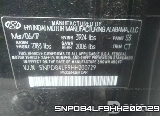5NPD84LF9HH200729 фото 6