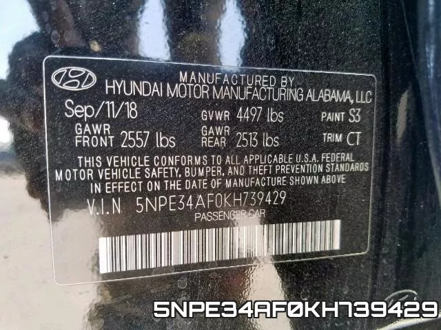 5NPE34AF0KH739429 фото 2