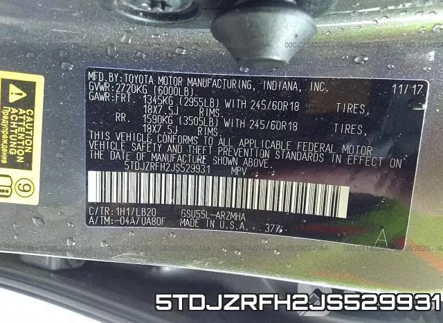 5TDJZRFH2JS529931 фото 10