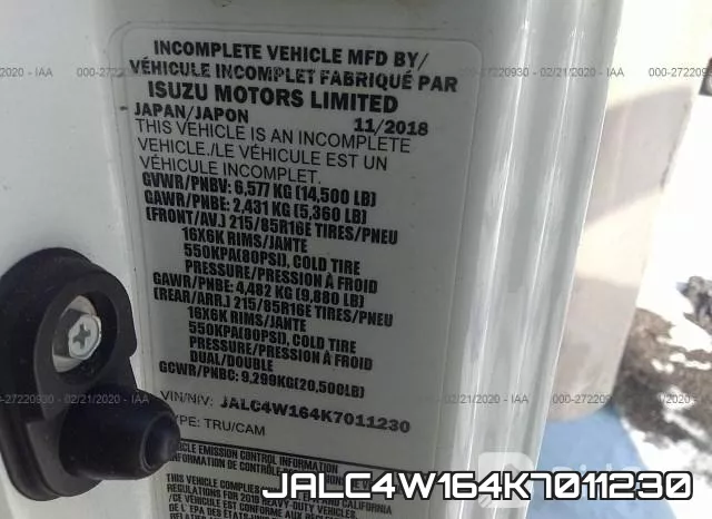 JALC4W164K7011230 фото 8