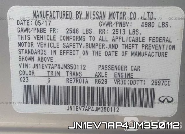 JN1EV7AP4JM350112 фото 5