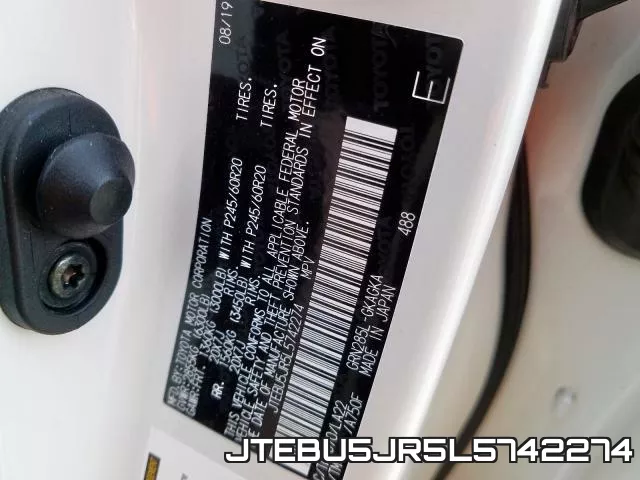 JTEBU5JR5L5742274 фото 2