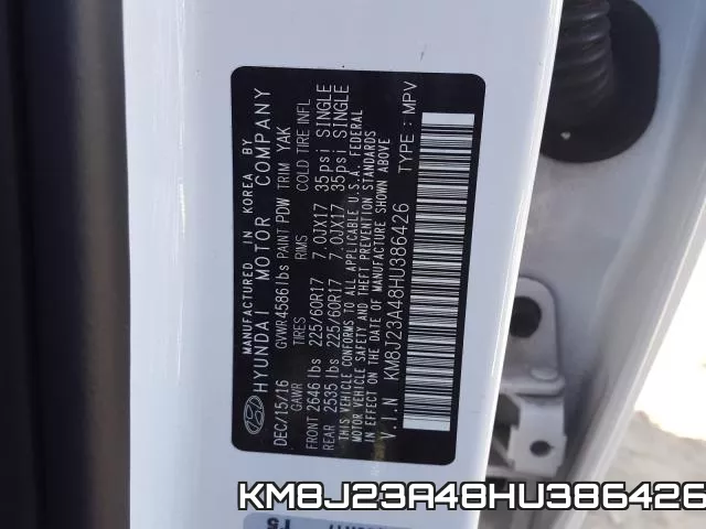 KM8J23A48HU386426 фото 2