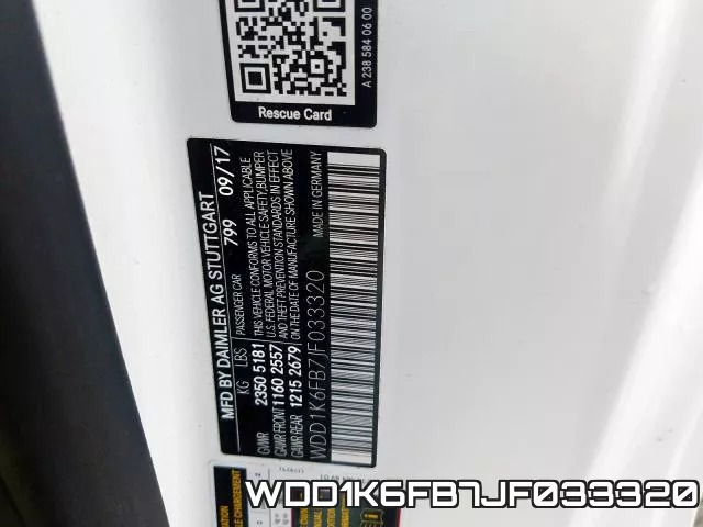 WDD1K6FB7JF033320 фото 2