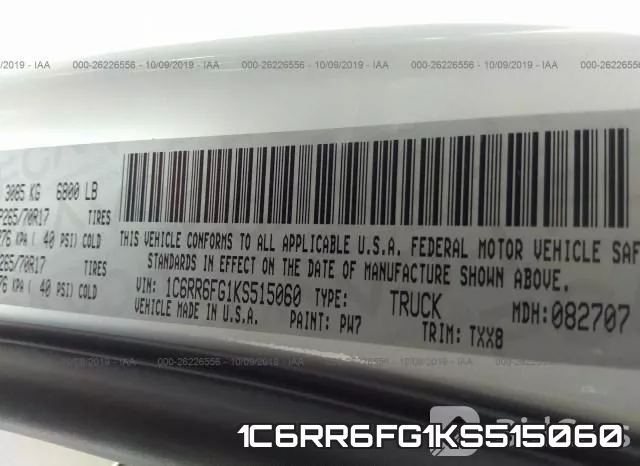 1C6RR6FG1KS515060 фото 7