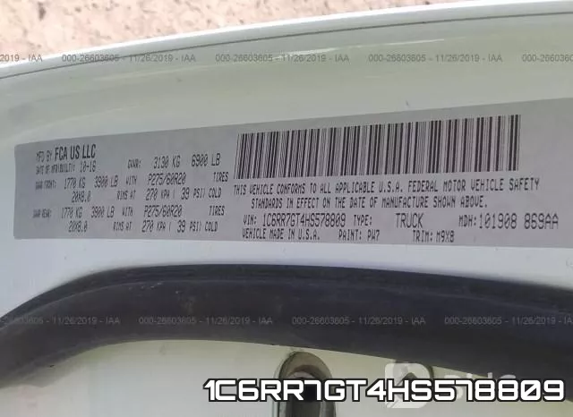 1C6RR7GT4HS578809 фото 8