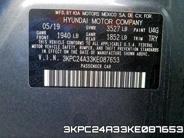 3KPC24A33KE087653 фото 2